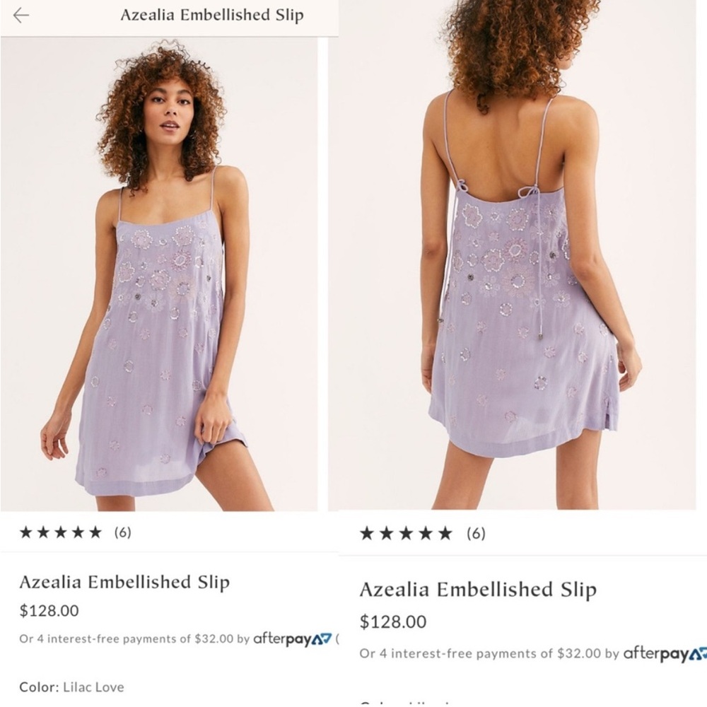 Azealia Embellished Slip Dress in Lilac | Free People